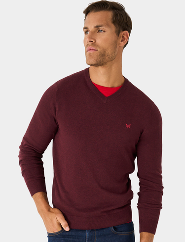 Crew Clothing Organic Cotton V Neck Jumper