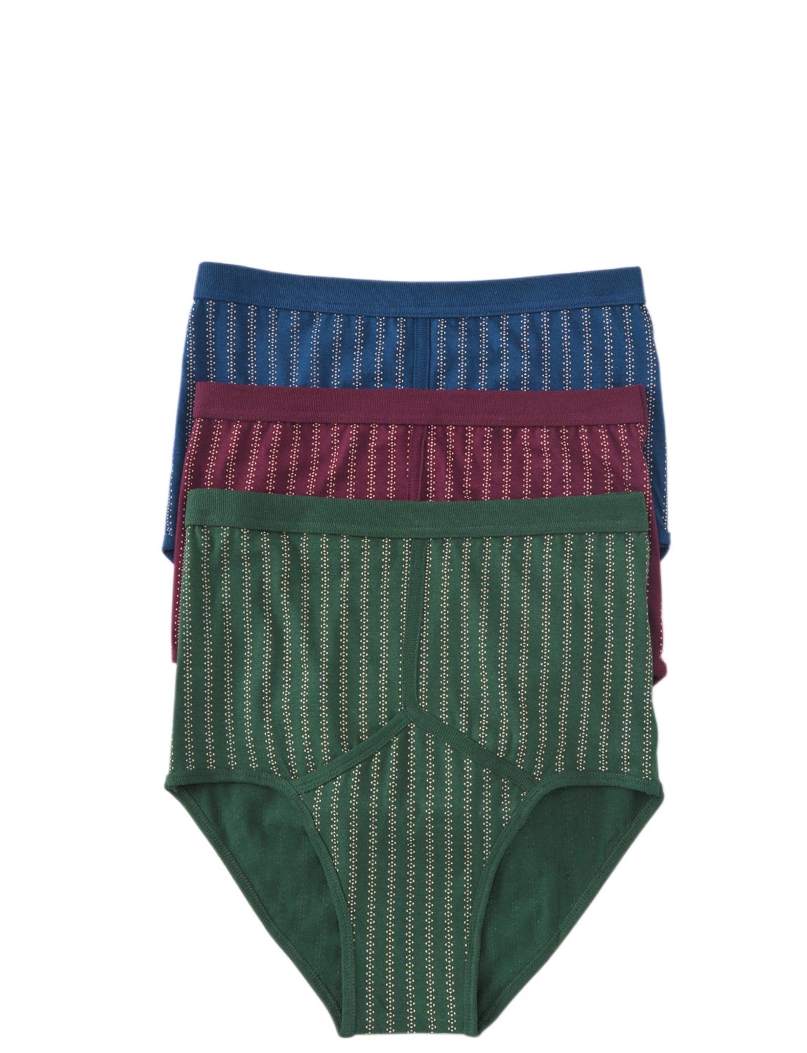 3 Pack Patterned High Rise Briefs Menswear Underwear
