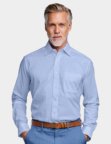 Double Two Long Sleeve Easy Care Shirt