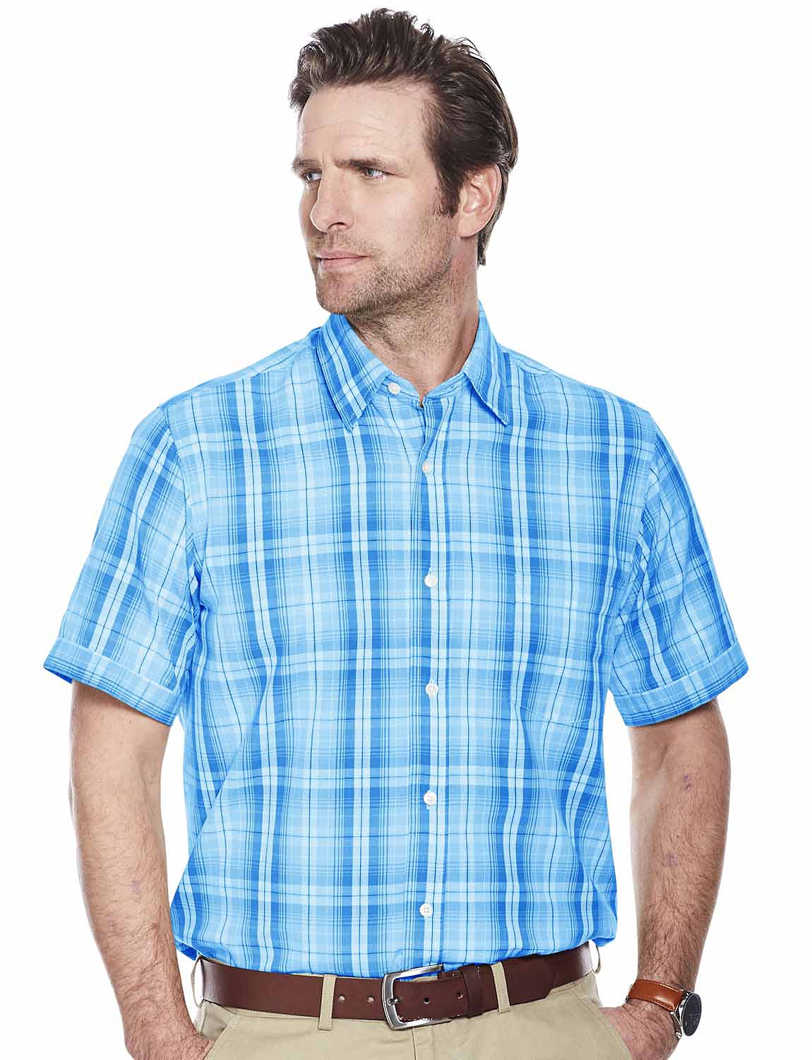 Short Sleeve Check Shirt- Menswear Shirts & Tops | Chums