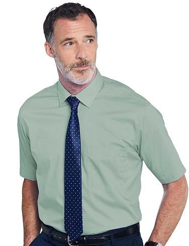 Rael Brook Short Sleeve Shirt And Tie Set Classic Fit