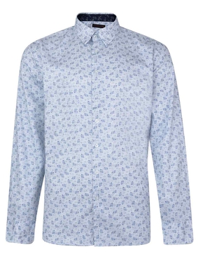 Lizard King Long Sleeve All Over Printed Shirt - White