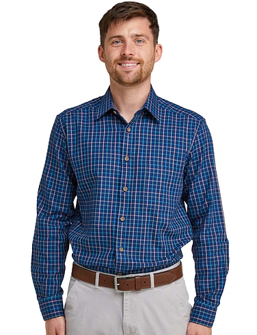 Double Two Check Long Sleeve Shirt