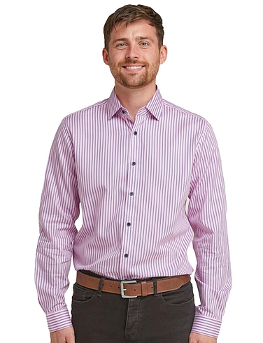 Long Sleeve Double Two Shirt - Pink