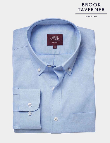 Brook Taverner Cotton Oxford Shirt Whistler