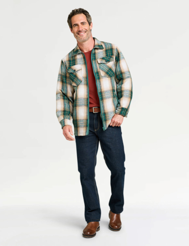 Pegasus Sherpa Lined Zip Overshirt