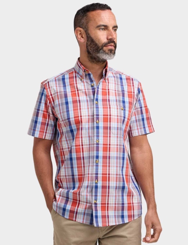 Double Two Check Short Sleeve Shirt