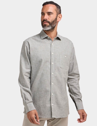 Double Two Linen Blend Shirt