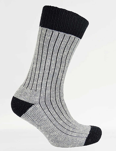 Cotton Rich Knitted Walking Socks 2 Pack