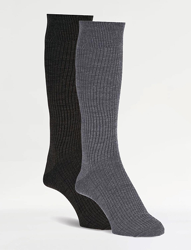 HJ Hall Pack of 2 Immaculate Sock
