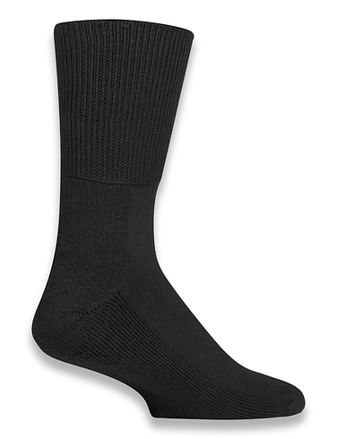Sock Shop Extra Wide Diabetic 3 Pack Socks - Black