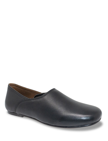 Leather Grecian Slipper With Leather Sole
