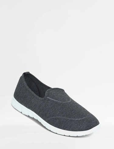 Wide Fit Slip On Pumps