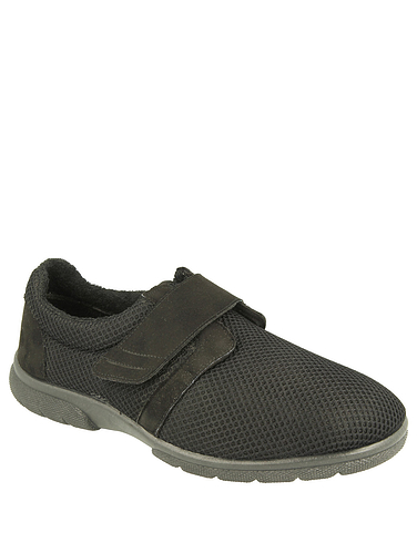 DB Shoes Extra Wide Fit EE - 4E Touch Fasten Mesh Shoe Desmond