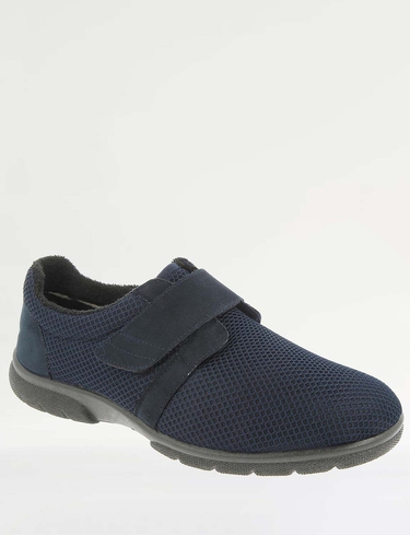 Extra Wide Fit EE 4E Touch Fasten Mesh Shoe Desmond