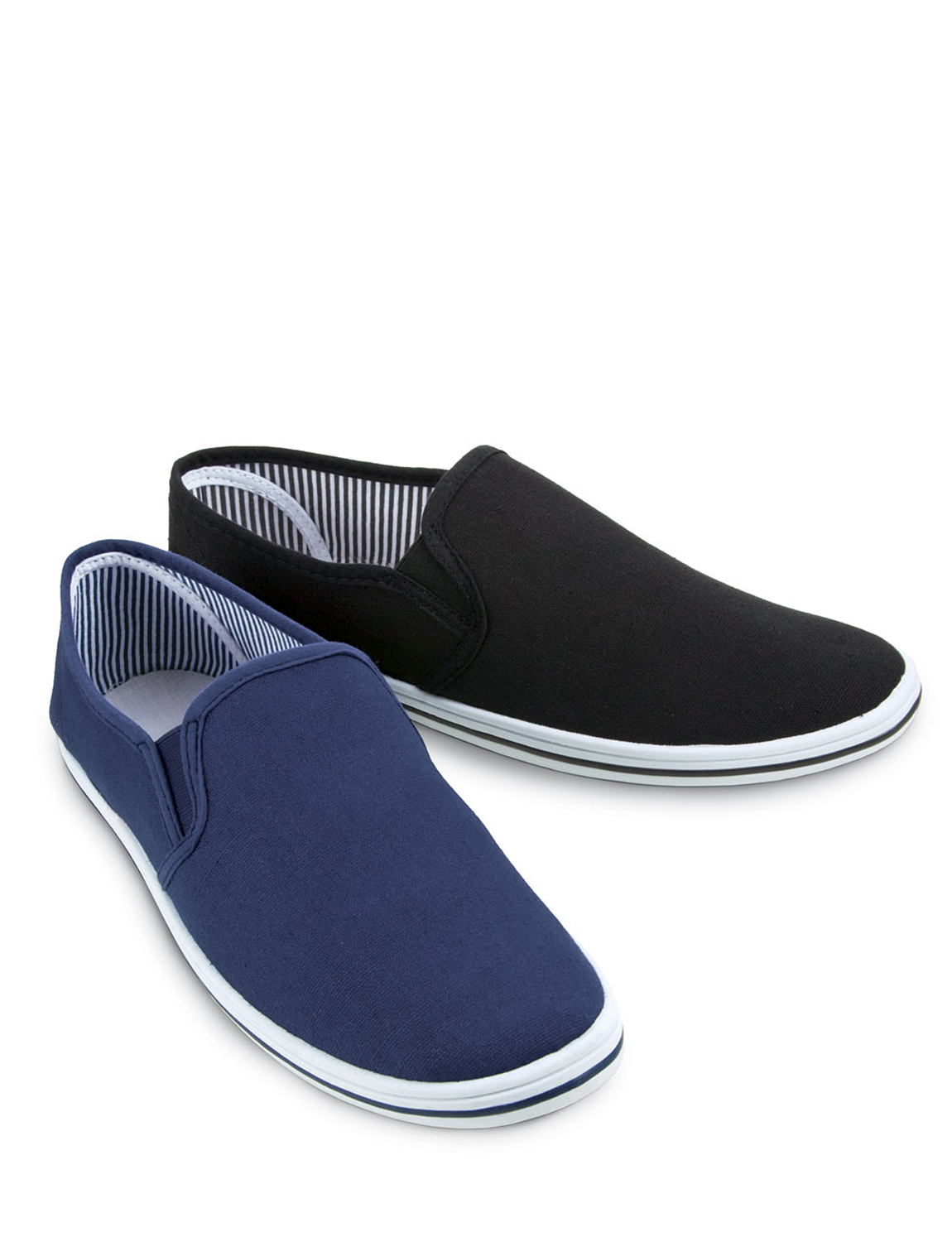 Mens Cotton Canvas Slip Ons | Chums