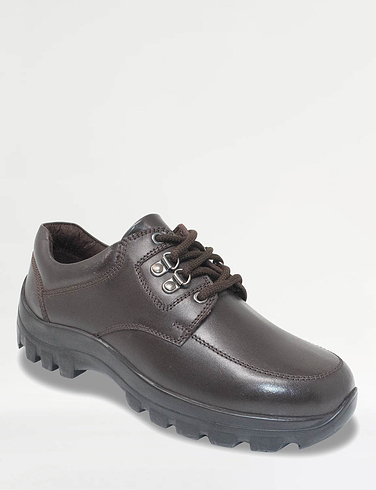 Pegasus Leather Wide Fit Lace Wide Fit Walking Shoe