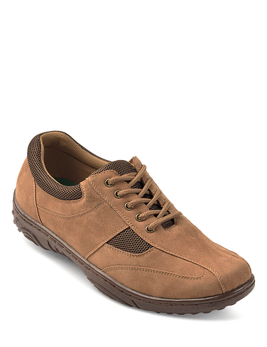 Cushion Walk Wide Fit Lace Travel Shoes with Gel Pad