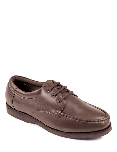 Wide Fit Leather Lace Shoe