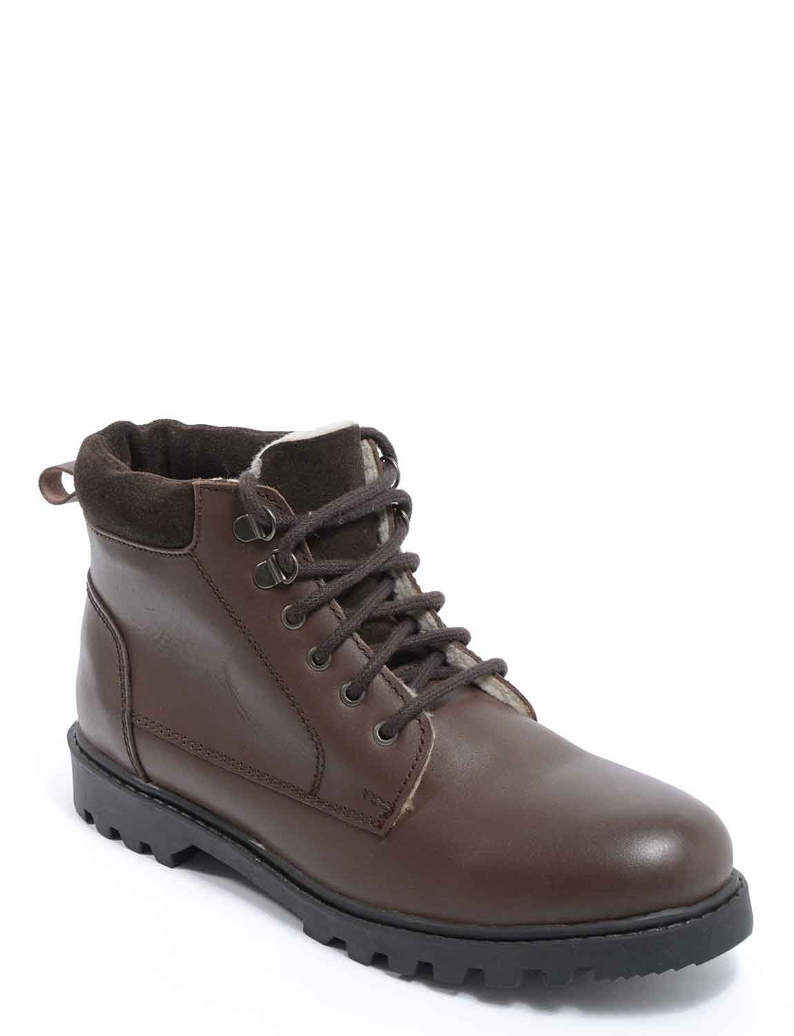 fleece lined leather boots