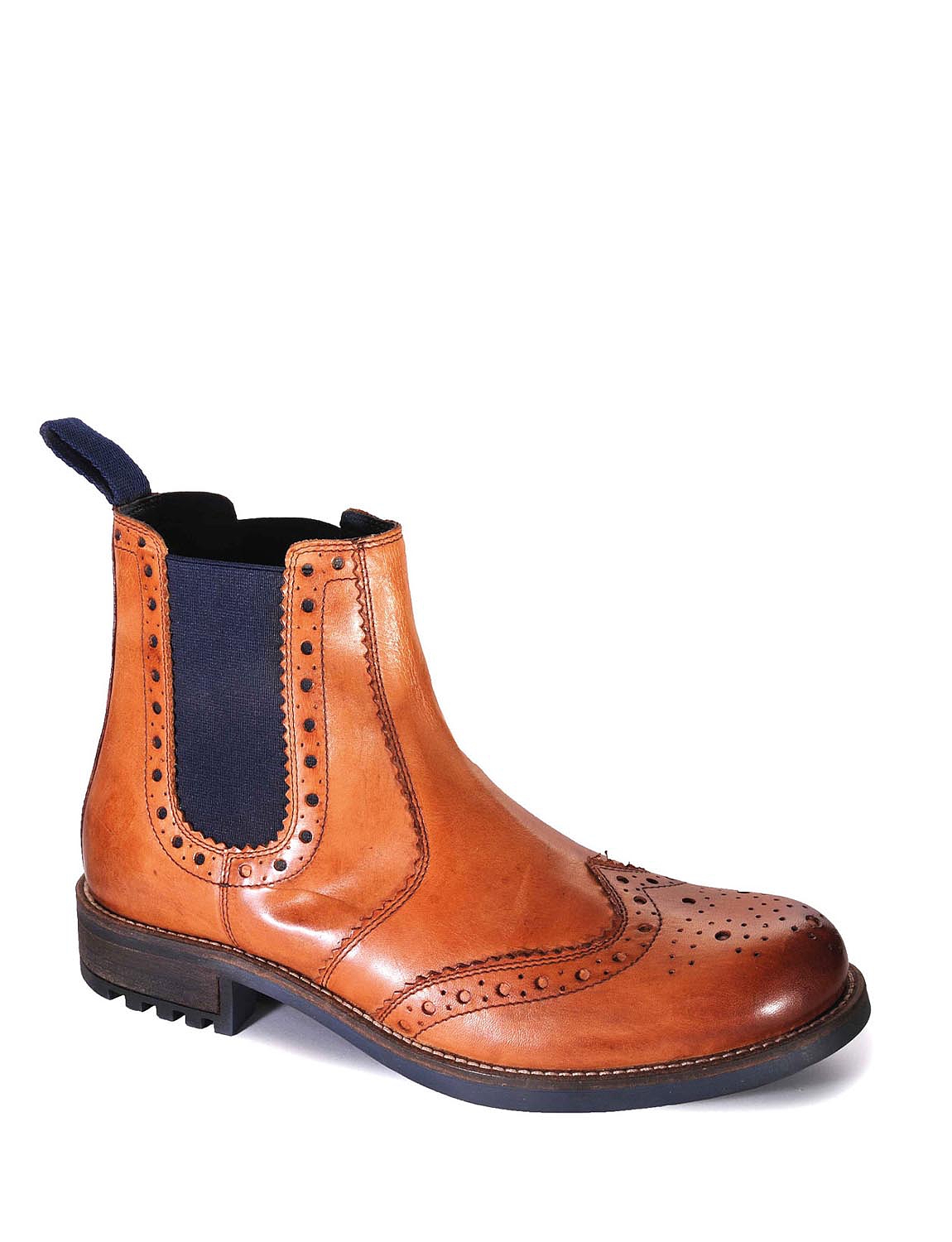 kensie brogue chelsea boots