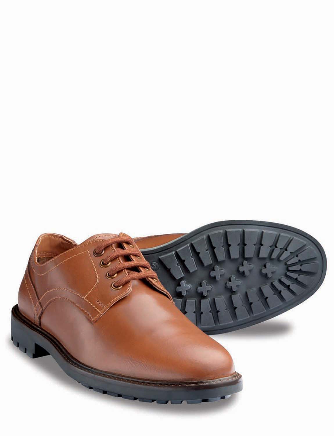 Leather Lace Shoe With Grip Sole | Chums