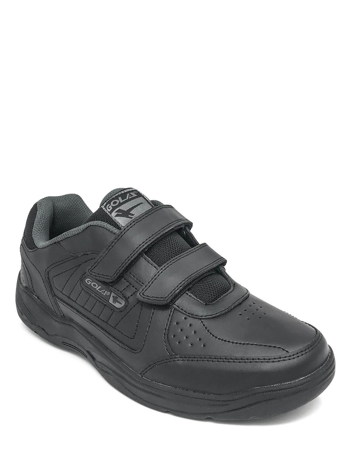size 3 black velcro trainers