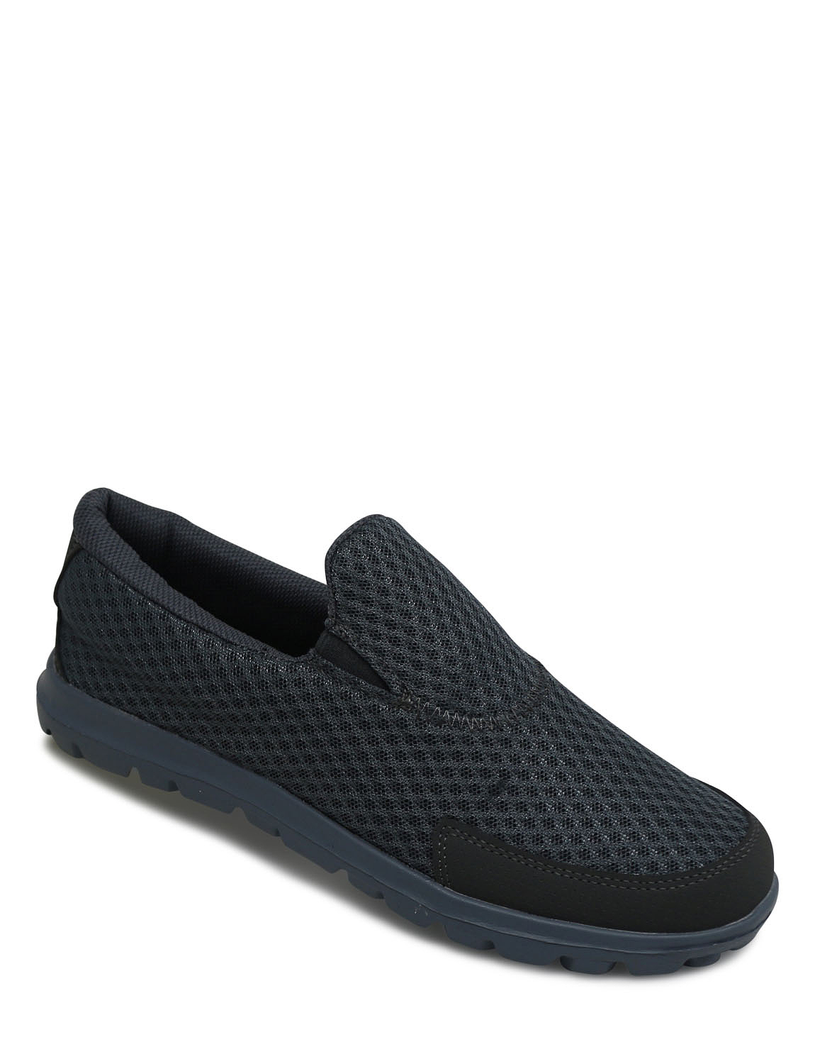 Pegasus Mesh Slip On Trainer Wide Fit | Chums