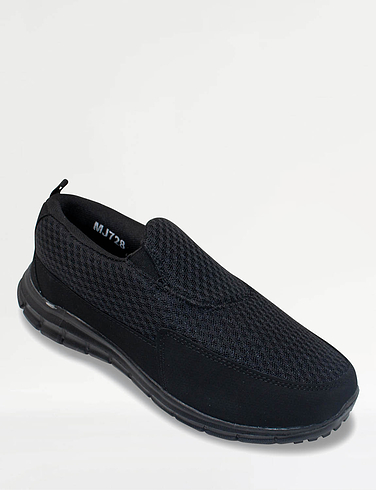 Pegasus Mesh Slip On Wide Fit Trainer