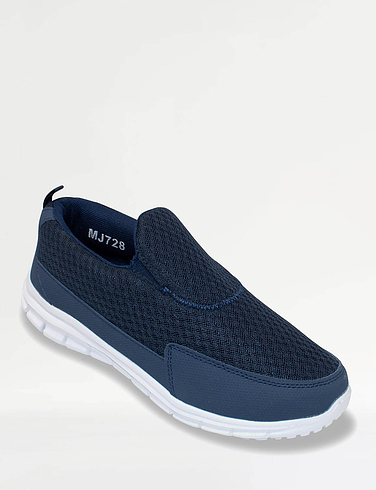 Pegasus Mesh Slip On Wide Fit Trainer
