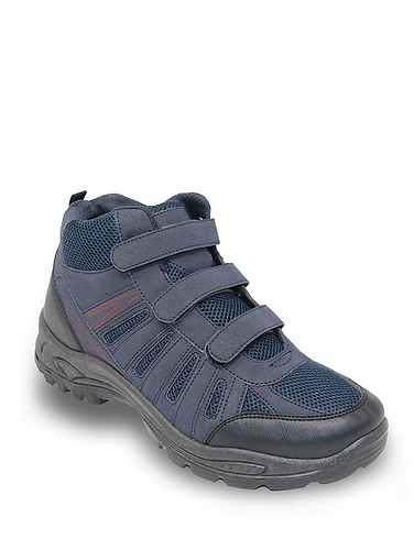mens waterproof walking boots with velcro fastening