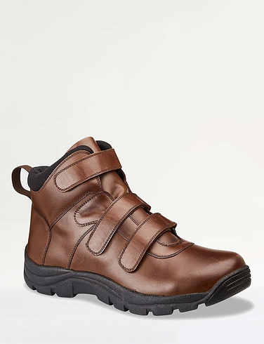 mens boots with velcro fastening