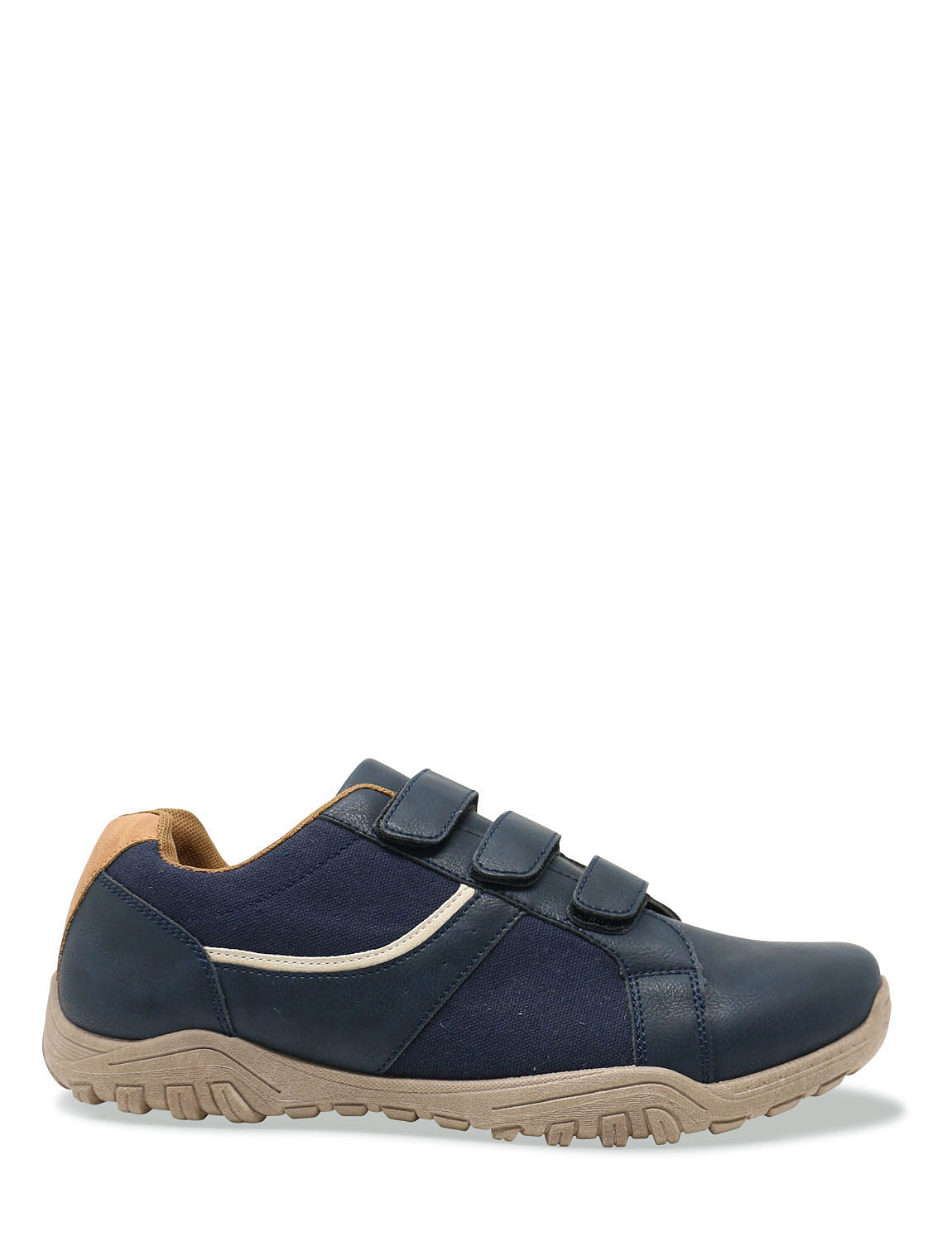 mens easy fasten trainers