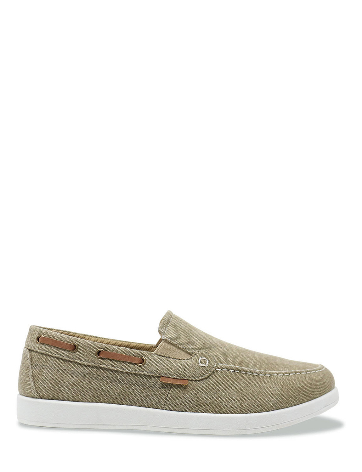 Dr Keller Mens Wide Fit Slip On Canvas Shoe Chums