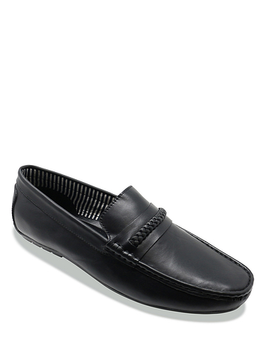 Pegasus Leather Wide Fit Driving Shoes