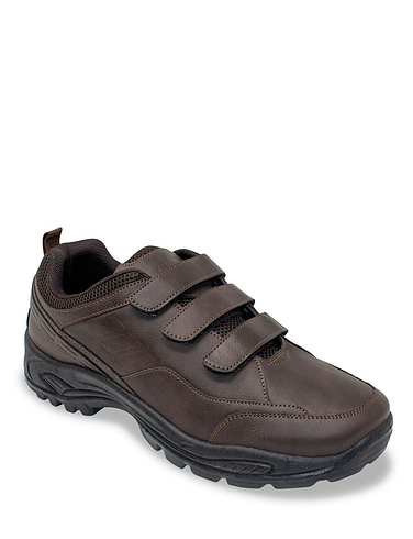 mens waterproof walking boots with velcro fastening