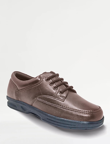 Dr Keller Wide Fit Lace Leather Shoe