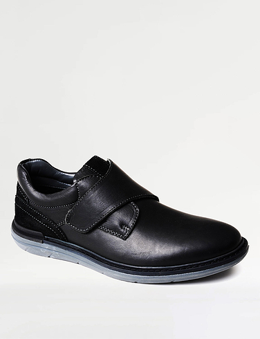 Catesby Mens Luxury Leather Touch Fasten Shoes