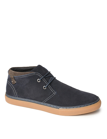 Catesby Luxury Suede Lace Up Boots - Navy