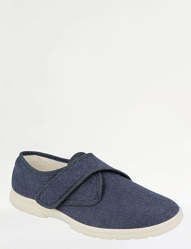 mens extra wide canvas slip on shoes