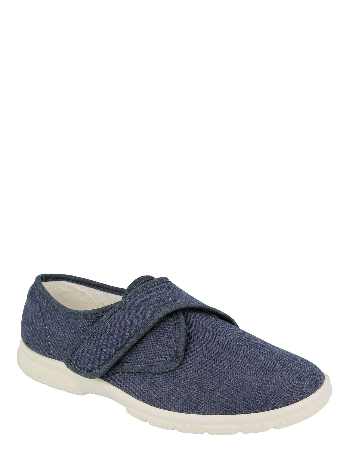 Touch Fasten Canvas Extra Wide Ee-4E Db Shoes Cannock | Chums