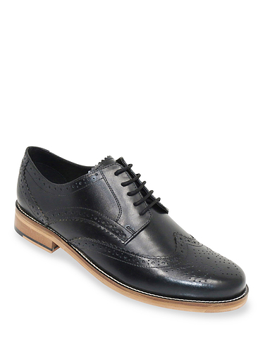Pegasus Wide Fit Leather Brogue