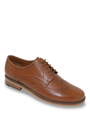 Pegasus Wide Fit Leather Brogue