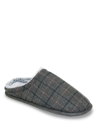 Dr Keller Wide Fit Thermal Lined Mule Slipper