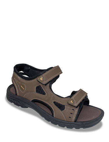 Wide Fit Touch Fasten Sandal