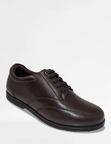 Pegasus Wide Fit Leather Lace Comfort Shoes