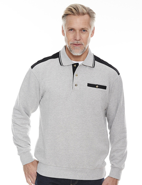 Polo Collar Sweatshirt