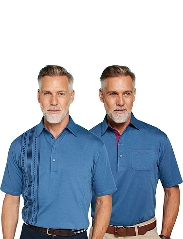 Pack of 2 Tailored Collar Polos