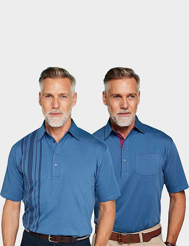 Pack of 2 Tailored Collar Polos