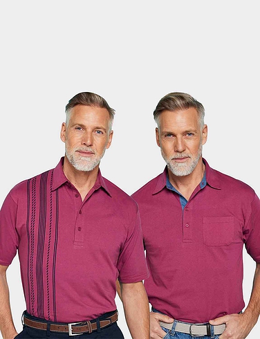 Pack of 2 Tailored Collar Polos